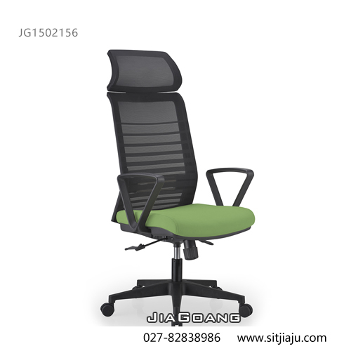 武汉传奇主管椅JG1502133绿座黑背