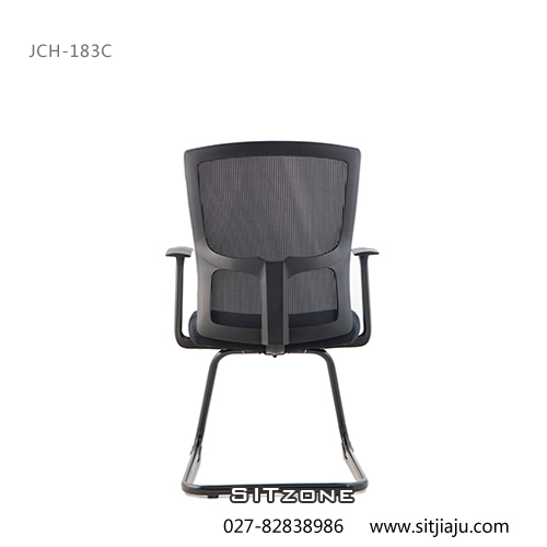 武汉弓形椅JCH-KT183C黑框侧面图